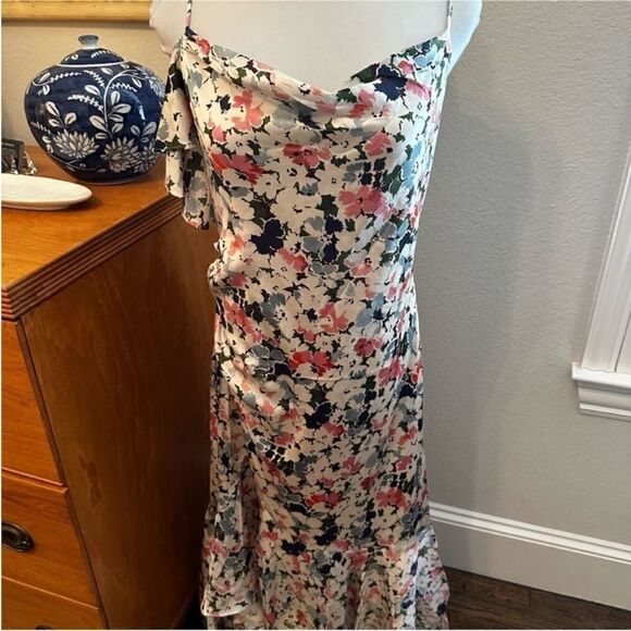 CINQ À SEPT Luka Silk Mini Dress-C2 - Picture 5 of 9